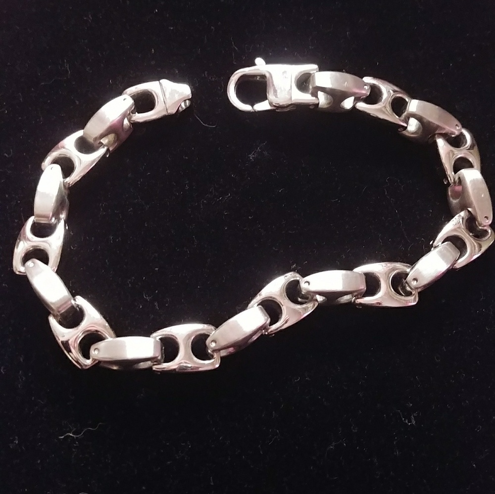 Stainless steel mens bracelet
